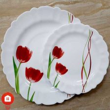 سرویس غذاخوری 25 پارچه گرد مقصود آرکوپال آرایی لورنزا قرمز (Lorenza) 2 Untitled 508