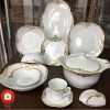 سرویس غذاخوری 30 پارچه ( 6 نفره ) چهار گوش چینی اسپیرینگ پردیس مدل دانته طلا 3 Untitled 527