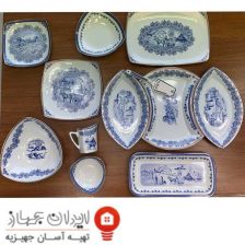 سرویس غذاخوری 30 پارچه ( 6 نفره ) چهار گوش چینی پردیس مدل رز گاردن 2 Untitled 556