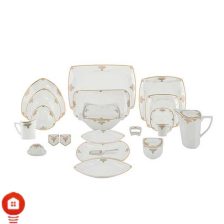 سرویس غذاخوری 105 پارچه ( 12 نفره ) چهار گوش چینی پردیس مدل برلیان 3 Untitled 610