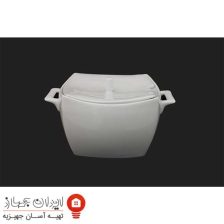 سوپ خوری چینی تقدیس گل آرایی فلت سفید