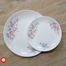 سرویس غذاخوری 26 پارچه گرد آرکوپال مقصود گل آرایی برزین صورتی(Barzin)