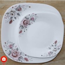 سرویس غذاخوری 26 پارچه چهار گوش فرانسوا آرکوپال گل آرایی گلوریا صورتی 2 Untitled 765