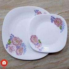 سرویس غذاخوری 26 پارچه چهار گوش آرکوپال مقصود گل آرایی ایتالوکس صورتی 2 Untitled 775