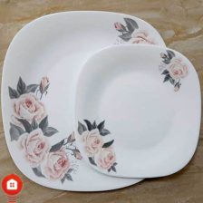 سرویس غذاخوری 26 پارچه چهار گوش آرکوپال مقصود گل آرایی پامیلا صورتی 2 Untitled 781