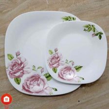 سرویس غذاخوری 26 پارچه چهار گوش آرکوپال مقصود گل آرایی دوریس صورتی 2 Untitled 801