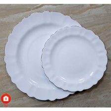 سرویس غذاخوری 26 پارچه گرد آرکوپال مقصود گل آرایی لب طلا کنگره