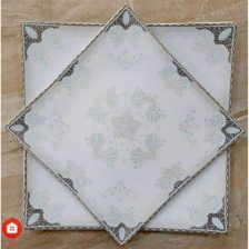سرویس غذاخوری ۹۵ پارچه ( ۱۲ نفره ) ۴گوش چینی تقدیس قالب شارلوت گل آرایی بهسا فیروزه