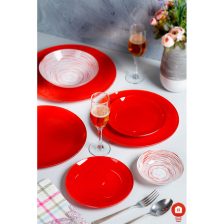 ظروف شیشه ای 25 پارچه دایره ای آرکوفام 1904