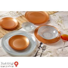 ظروف شیشه ای 25 پارچه دایره ای آرکوفام 1908