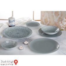 ظروف شیشه ای 25 پارچه دایره ای طرح موریس آرکوفام