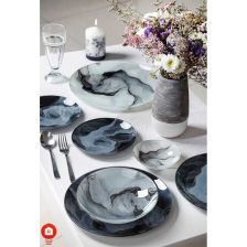 ظروف شیشه ای 25 پارچه دایره ای طرح نانسی آرکوفام