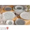 ظروف شیشه ای 25 پارچه دایره ای طرح ماردین طوسی آرکوفام 2 Untitled 1387