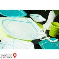 ظروف شیشه ای 25 پارچه کویین طرح دایانا کد 775