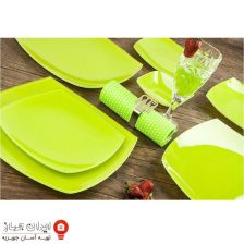 ظروف شیشه ای 25 پارچه کویین طرح گرین کد 750