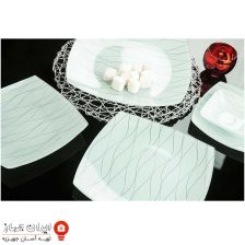 ظروف شیشه ای 25 پارچه طرح بارسا کویین کد 756