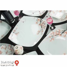 ظروف شیشه ای 25 پارچه طرح بونسا کویین کد 796