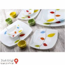 ظروف شیشه ای 25 پارچه طرح رویا کویین کد 734