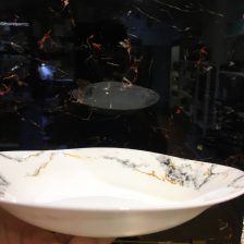 سرویس غذاخوری 26 پارچه آرکوپال مدل مربع طرح ونیز سنگ مشکی 5 arcopal stone black4