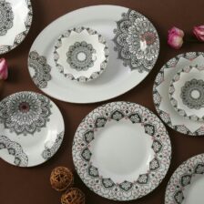 سرویس غذاخوری 25 پارچه 6 نفره آذین اوپال مدل 133