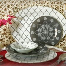 سرویس غذاخوری 25 پارچه 6 نفره آذین اوپال مدل 148