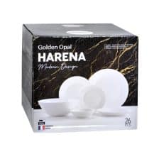 سرویس غذاخوری 26 پارچه گلدن اوپال قالب هارنا مدل سفید