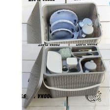 سرویس مسافرتی 70 پارچه 6 نفره پونا پلاست ا Travel service 70 pieces Poona Plast 6 پک مسافرتی 70 پارچه