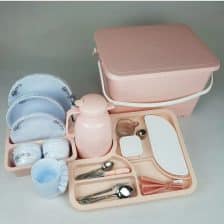 سرویس مسافرتی 70 پارچه 6 نفره پونا پلاست ا Travel service 70 pieces Poona Plast 13 پک مسافرتی 70 پارچه