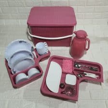 سرویس مسافرتی 70 پارچه 6 نفره پونا پلاست ا Travel service 70 pieces Poona Plast 8 پک مسافرتی 70 پارچه