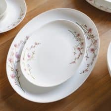 سرویس غذاخوری آرکوپال مقصود 26 پارچه مدل بهار صورتی 4 سرویس 26 پارچه مقصود | طرح بهار صورتی