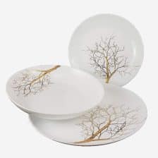 سرویس 26 پارچه مقصود | طرح درخت طلا لب ساده