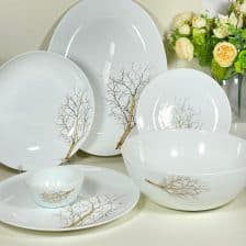 سرویس 26 پارچه مقصود | طرح درخت طلا لب ساده