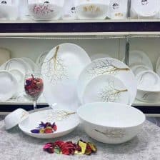 سرویس 26 پارچه مقصود | طرح درخت طلا لب طلا