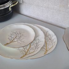 سرویس 26 پارچه مقصود | طرح درخت طلا لب طلا