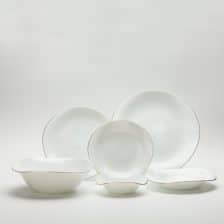 سرویس غذاخوری 26 پارچه گلدن اوپال قالب ولاره Volare مدل لب طلا