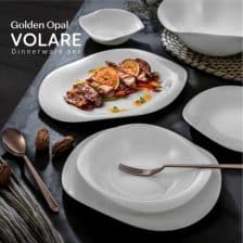 سرویس غذاخوری 26 پارچه گلدن اوپال قالب ولاره Volare مدل سفید