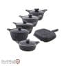 iranjahaz 12 piece granite pot set model dalton