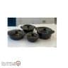 iranjahaz 8 piece granite pot set phylon butterfly model