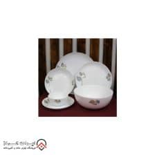 سرویس غذاخوری آرکوپال گلدن اوپال مدل گلبرگ طلا طوسی