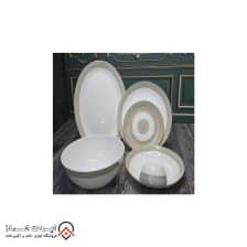 سرویس غذاخوری آرکوپال مقصود گرد مدل پرشیا طلایی