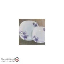 iranjahaz Arcopal square Dining set Gold lip Saina model 2