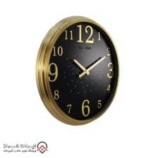 iranjahaz Artemis wall clock model 2000 Gold Black Dial 3