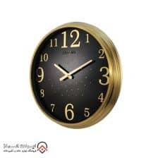 iranjahaz Artemis wall clock model 2000 Gold Black Dial 4