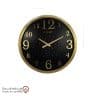 iranjahaz Artemis wall clock model 2000 Gold Black Dial