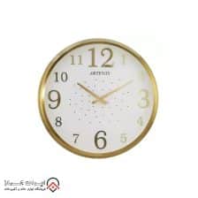 ساعت دیواری آرتمیس مدل 2000 گلد صفحه سفید