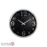 iranjahaz Artemis wall clock model 2000 Silver Black Dial