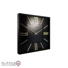 iranjahaz Artemis wall clock model 2026 Black Black Dial Gold numbers 2