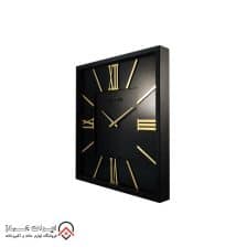 iranjahaz Artemis wall clock model 2026 Black Black Dial Gold numbers 3