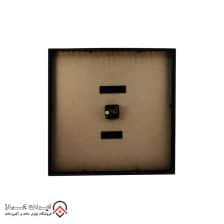 iranjahaz Artemis wall clock model 2026 Black Black Dial Gold numbers 4