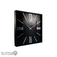 iranjahaz Artemis wall clock model 2026 Black Black Dial and Silver numbers 2